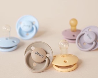 Personalised BIBS De Lux One Size Pacifier | Silicone Soother