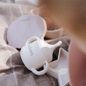 Baby gepersonaliseerde Sippy Cup Drinkbeker Babytrainerbeker JBORN afbeelding 3