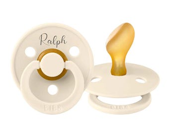 BIBS Colour Anatomical Natural Rubber Latex Pacifiers | Personalised