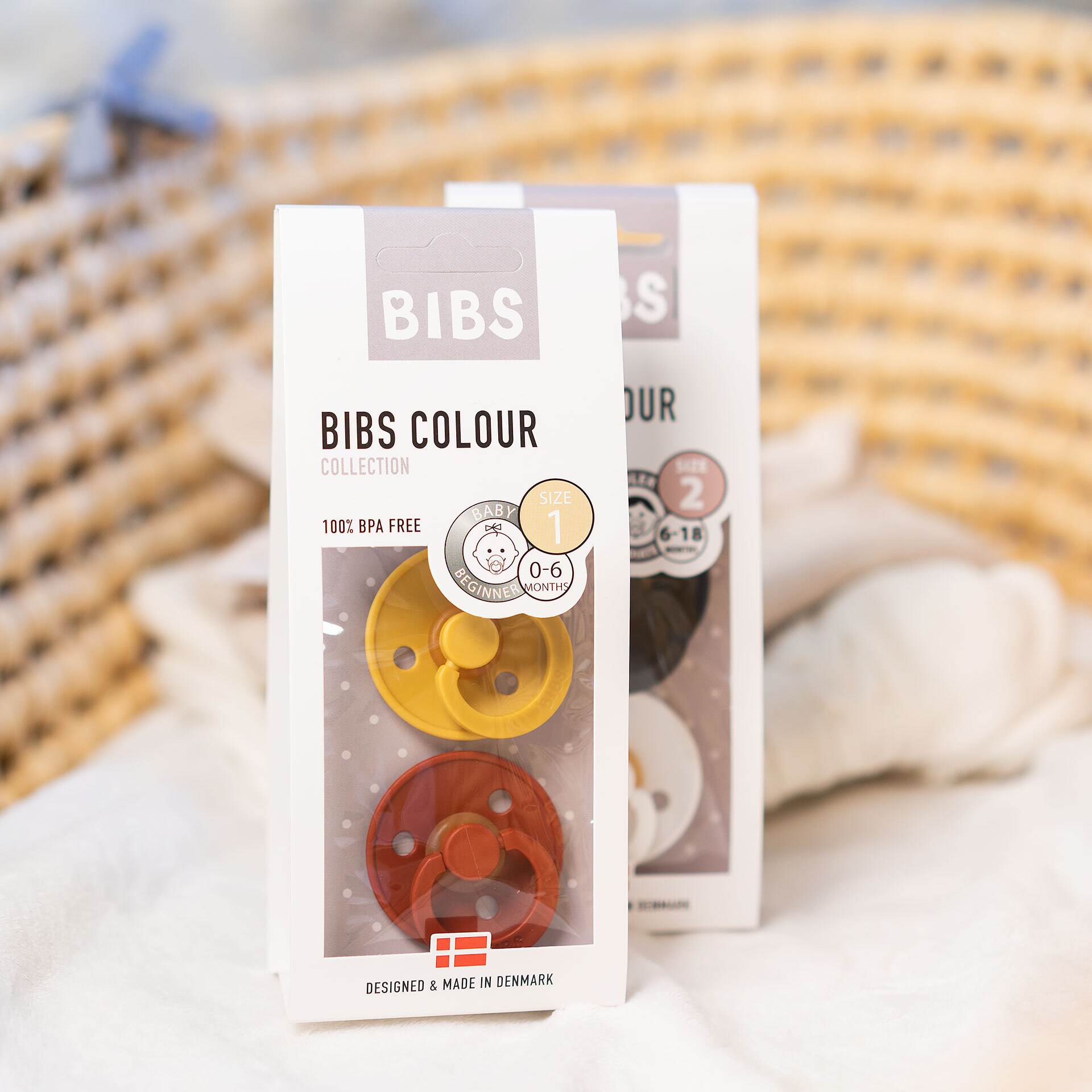 BIBS Dummy Pack of 2 Danish BIBS Pacifier Size 1 06m Etsy UK