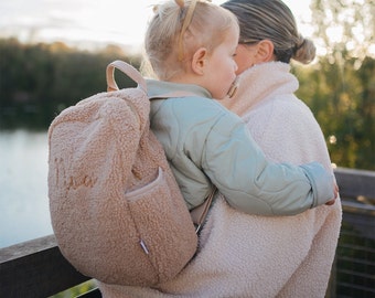 Teddy Backpack | Personalised Toddler Rucksack | Nursery Bag | Girls & Boys Backpack | Embroidered