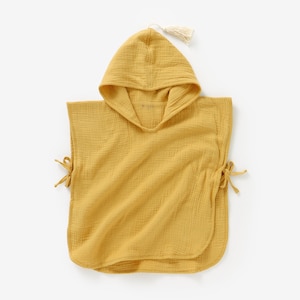 Kinder Bio Baumwolle Poncho Handtuch Personalisiertes Baby-Geschenk Honey Gold