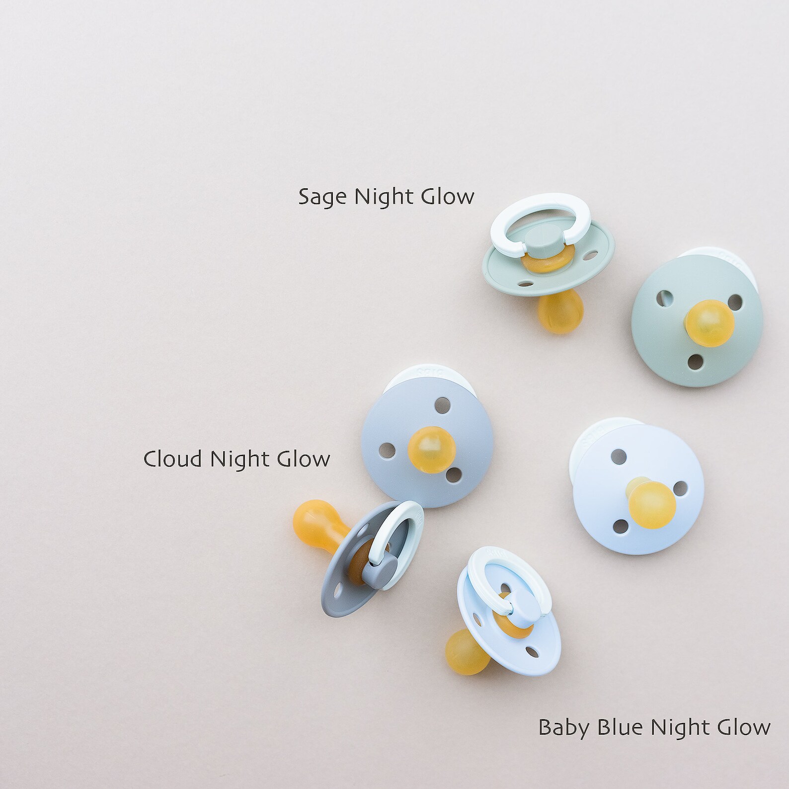 BIBS Night Glow Pacifier Glow In the Dark Dummy Size 1 Etsy