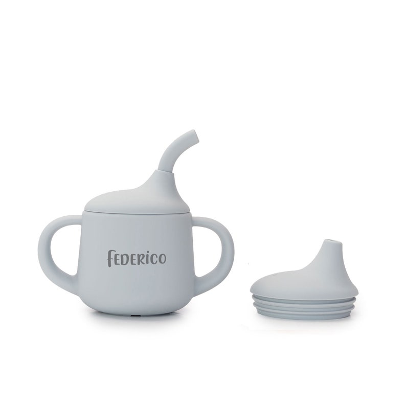 Gobelet personnalisé pour bébé Gobelet Tasse d'entraînement pour bébé JBØRN Cloud