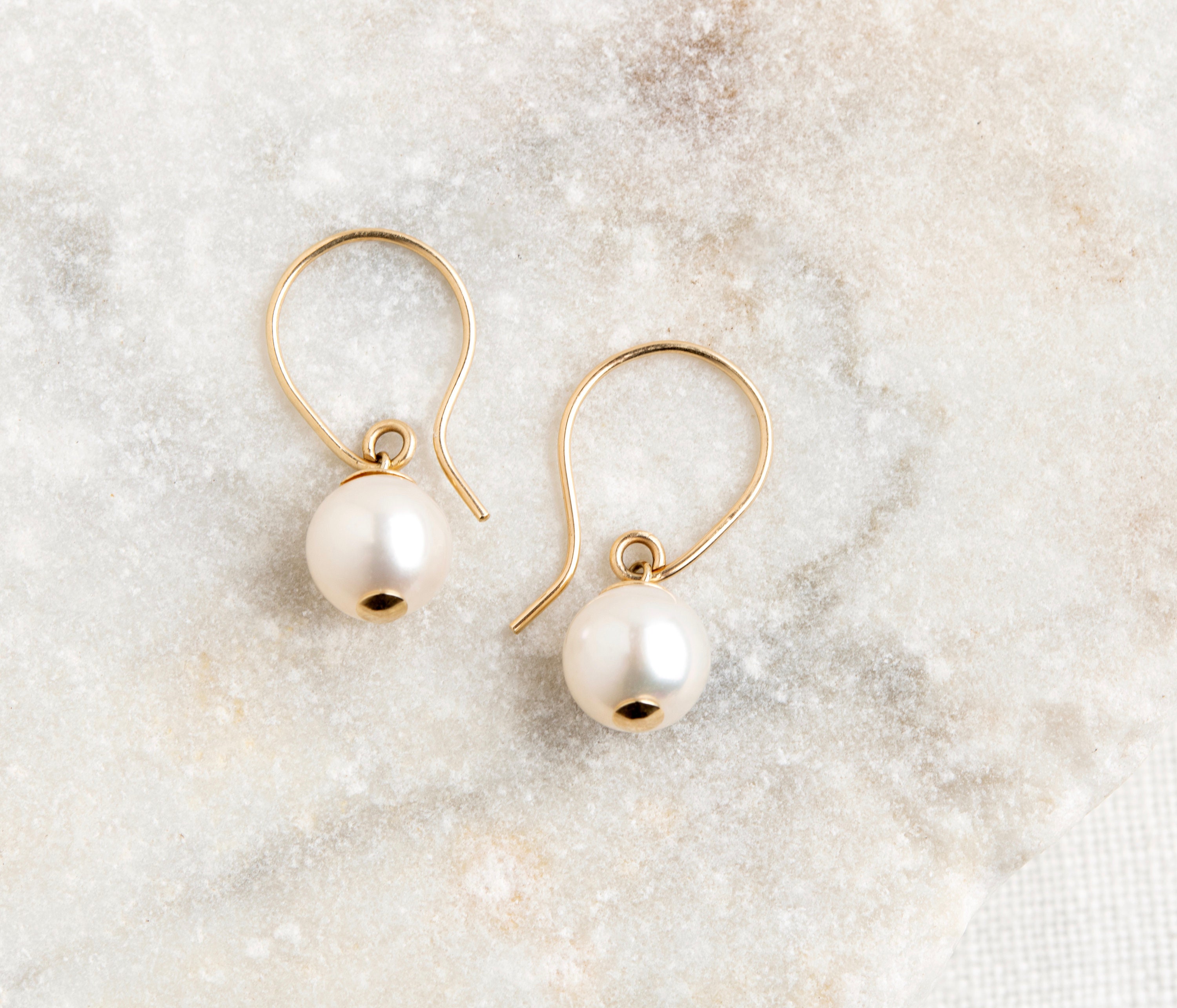 14k Gold Pearl Earrings. Gold Pearl Earrings. Bridal Pearl | Etsy