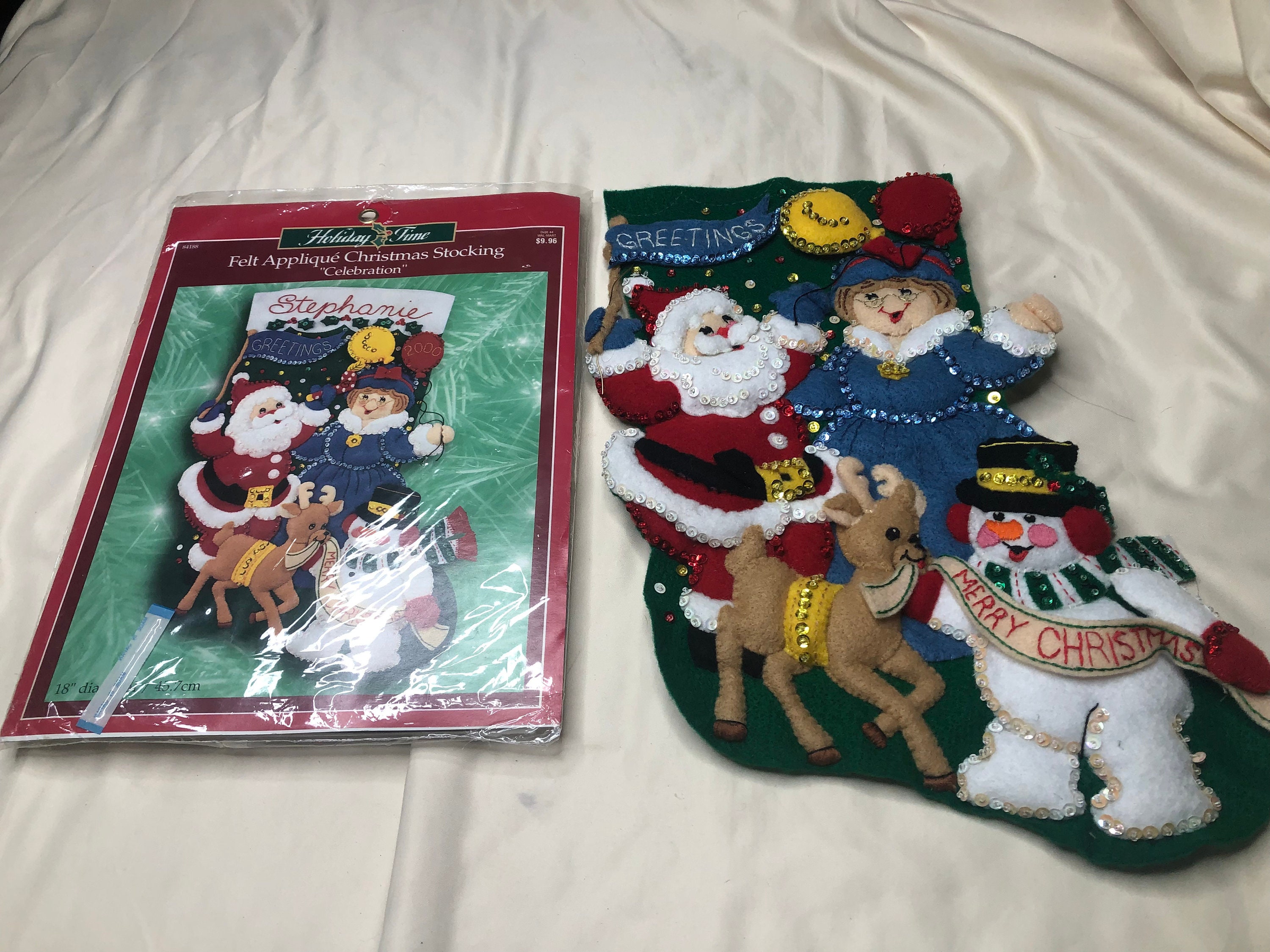 Bucilla Felt Applique Christmas Stocking Kit: Golfing Santa