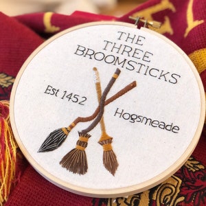 Broomsticks Embroidery Pattern digital download image 2