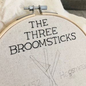 Broomsticks Embroidery Pattern digital download image 4