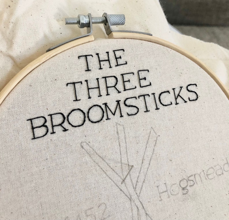 Broomsticks Embroidery Pattern digital download image 4