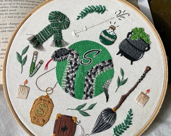 Digital nedladdning 7" broderimönster - Green House