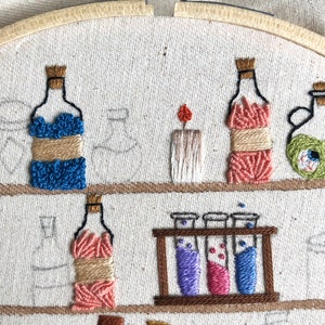 Potions Class 7'' Hoop Embroidery Pattern image 5