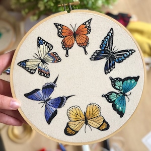 A Field of Butterflies Embroidery Pattern *Digital Download*