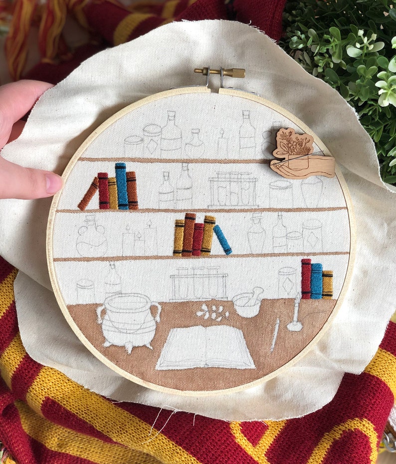 Potions Class 7'' Hoop Embroidery Pattern Etsy