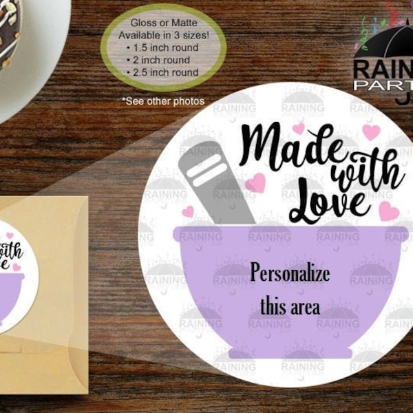 Cookie Labels With Ingredients Etsy