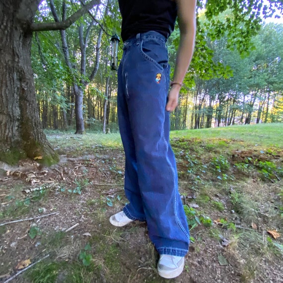 RARE Vintage JNCO Blue Denim Jeans Men 
