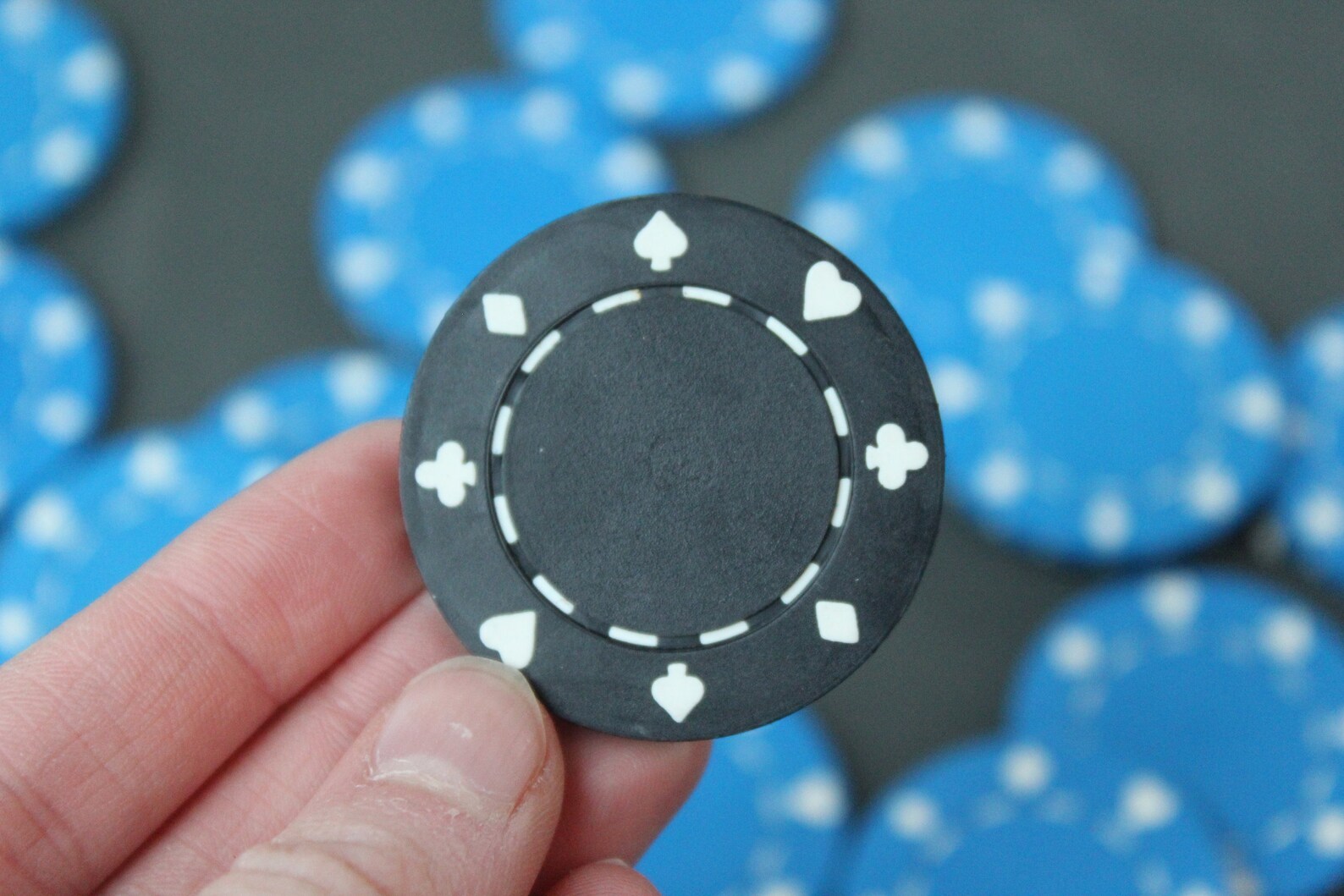 Vintage Poker Chips Vintage Game Pieces Vintage Blue Poker Etsy