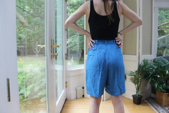 Vintage Blue 1980's Shorts, Vintage Summer 80's S… - image 3