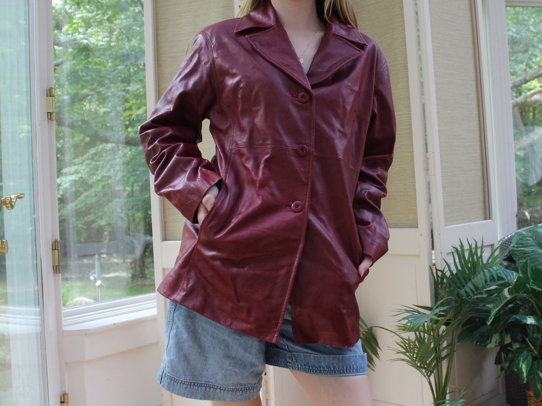 Leather Jacket 70s - Etsy