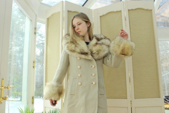 Vintage 1960's Women's Medium Dress Coat, Vintage
