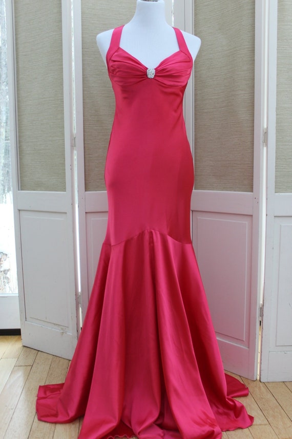 Vintage 90's Cache Prom Dress, Long Vintage Prom D