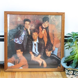 Vintage New Kids on the Block poster, New Kids on the Block picture, Framed New Kids on the Block, Vintage 80s Band Poster