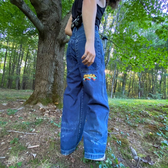 RARE Vintage JNCO Blue Denim Jeans Men 