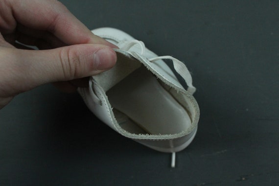 vintage mini 1970s white leather sneaker baby chi… - image 5