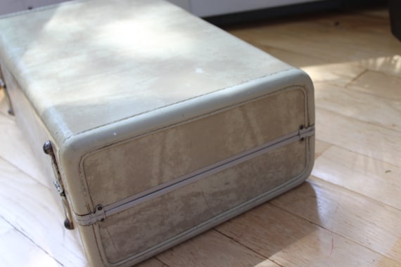 Vintage Marble Samsonite Suitcase, Vintage Tan Tr… - image 7