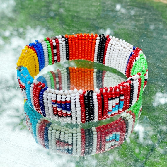 Hand beaded bracelets hot sale