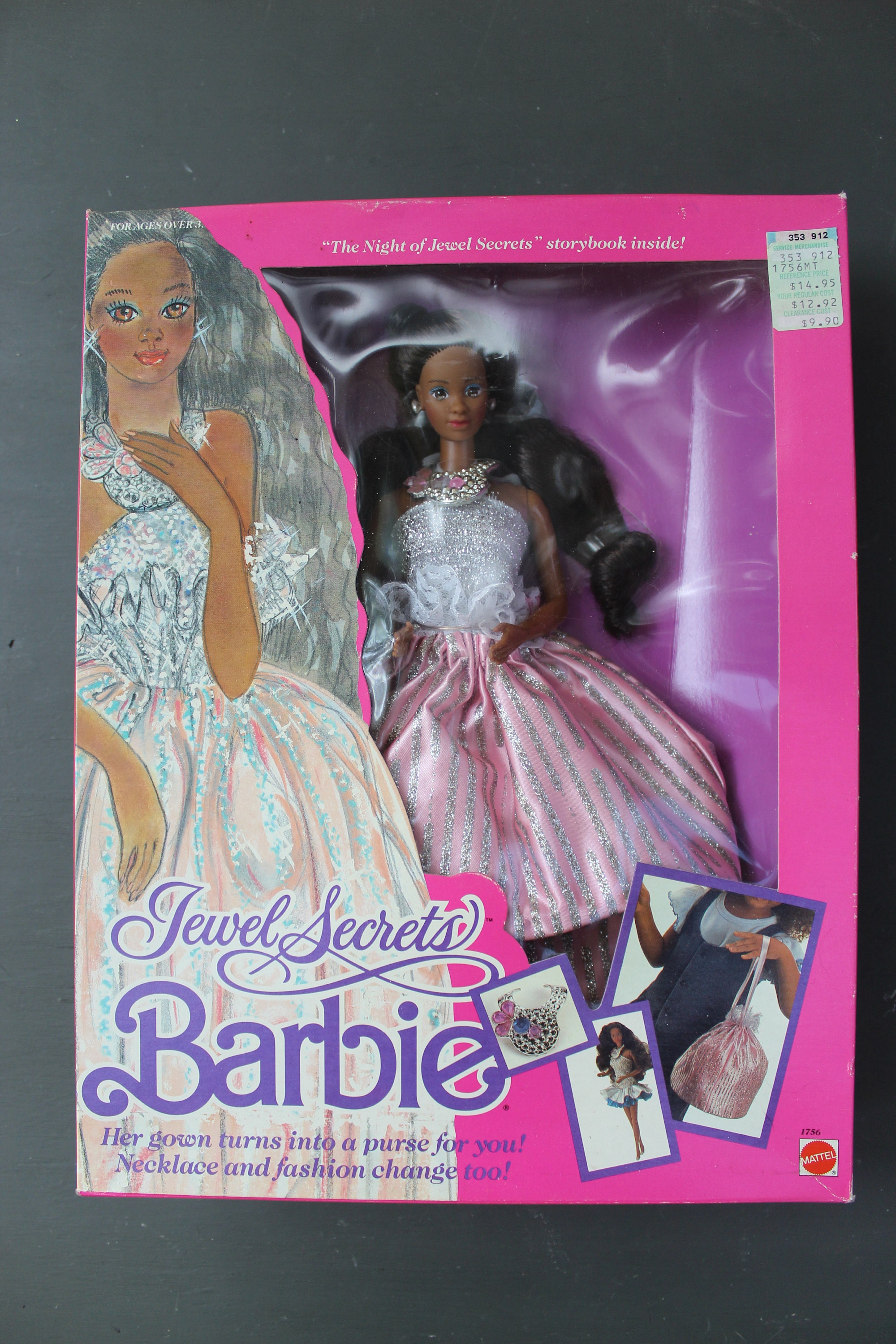 Vintage 1980 s African American Jewel Secrets Barbie Doll Vintage 80 s Barbie Collector Collection Jewel Dress Bag Doll New in Box Barbie Etsy