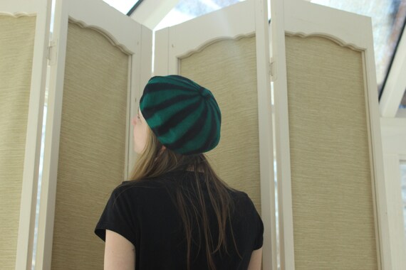 Vintage Green 1960's Beret, Vintage Beret Made In