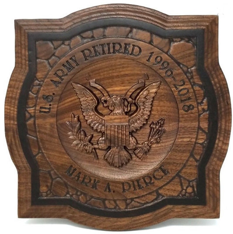 Military Retirement Gifts Veterans Personalized Army Signs Etsy