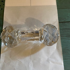 Vintage crystal knife rest