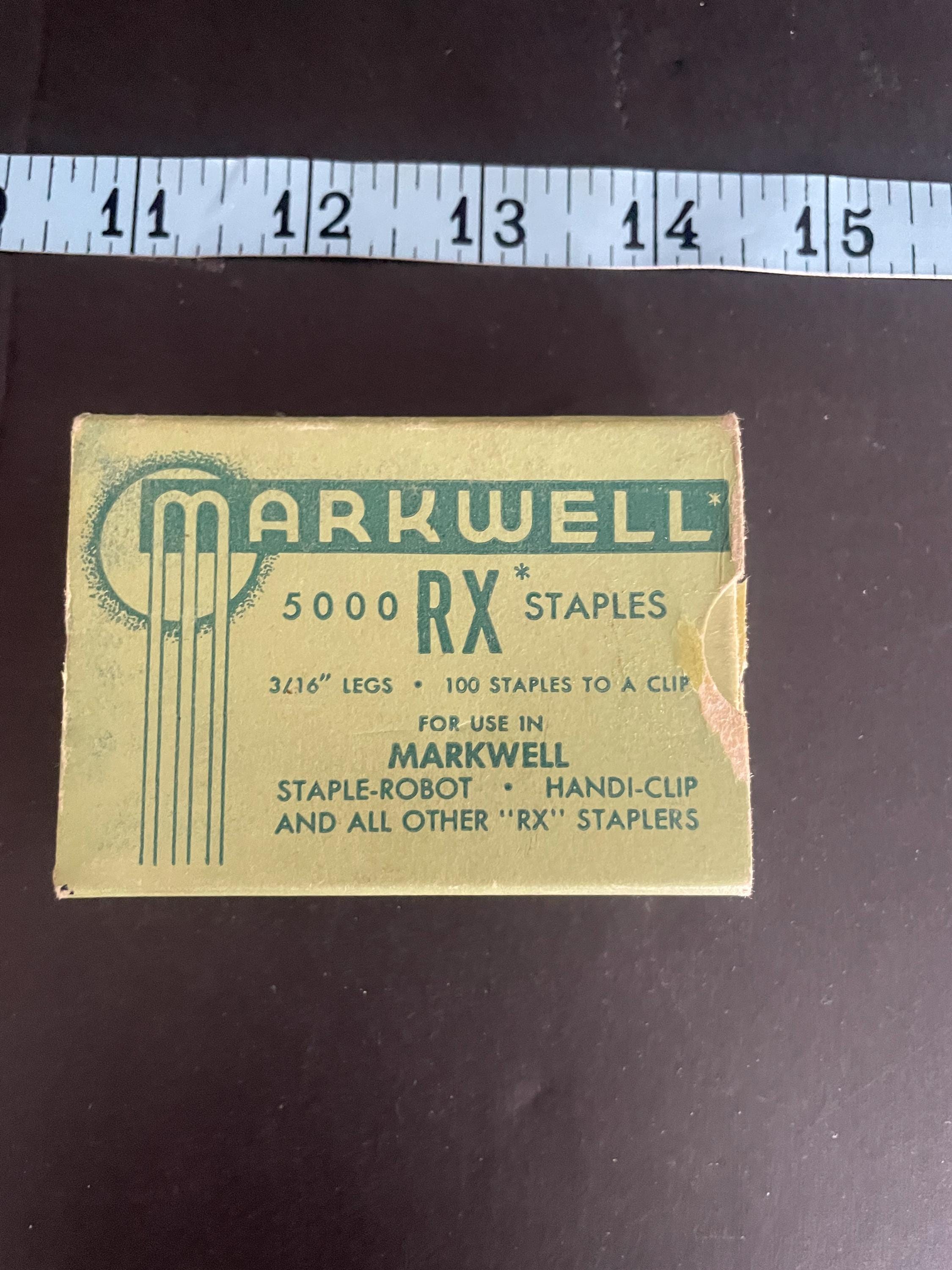アンティークのマークウェル製ホッチキスとホッチキス針 - Etsy 日本