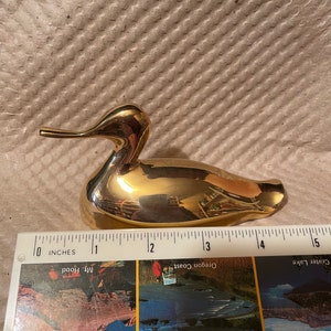Vintage brass duck