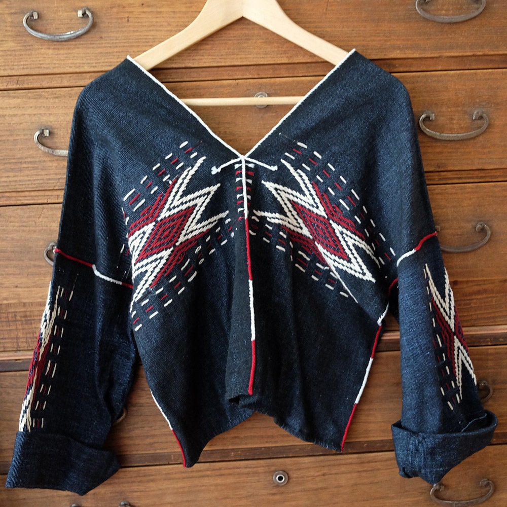 Metroz Style Bohemian Hippie Style Hill Tribe Handwoven Woman Long Sleeves Top