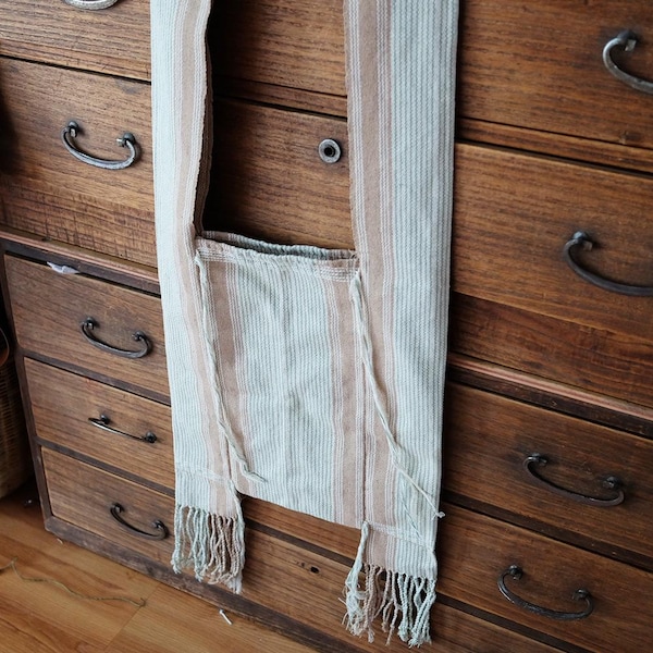 Karen Hill Tribe handwoven natural indigo dyed handspun cottons bag from Thailand