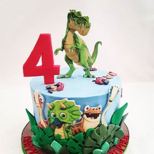 Gigantosaurus Cake Toppers, Dubbelzijdige Cake Toppers, Gigantosaurus Verjaardag, Dinosaur Verjaardag, Digitaal, Afdrukbaar, Instant Download
