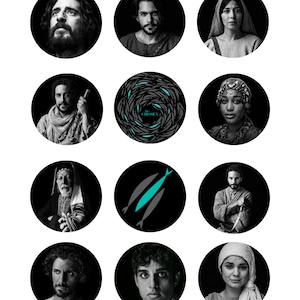 Los Toppers de Cupcake Elegidos, Personajes, Watch Party, Cristiano, Binge Jesus, Temporada 4, Digital, Imprimible, Descarga Instantánea, Pescadores de Hombres