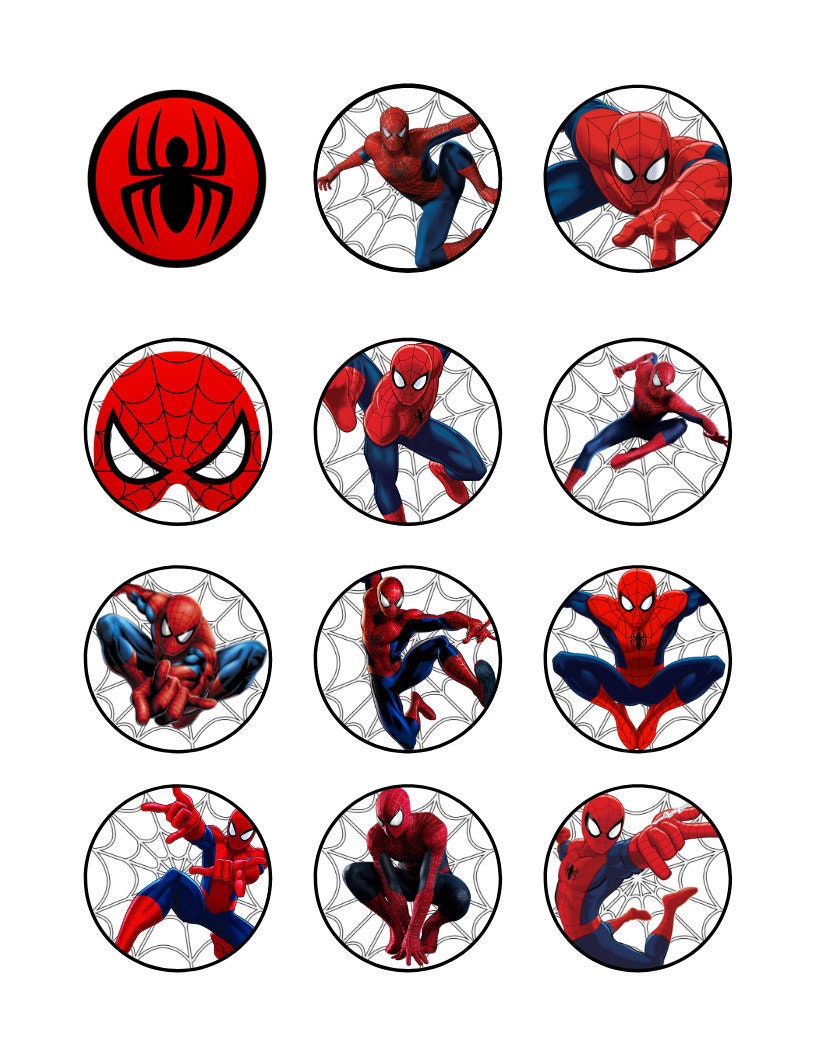 Spiderman Cake Topper Free Printable