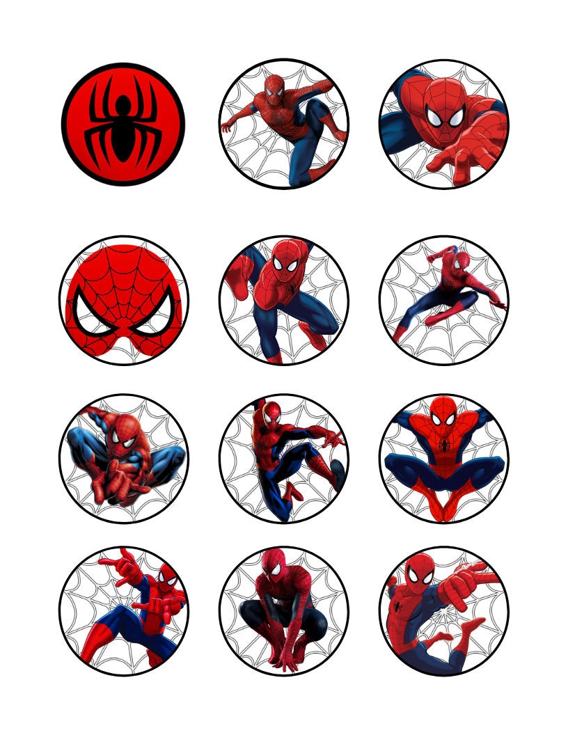Printable Pdf Spiderman Cake Topper Printable Printable Templates