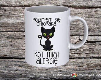 Kubek Kot Etsy