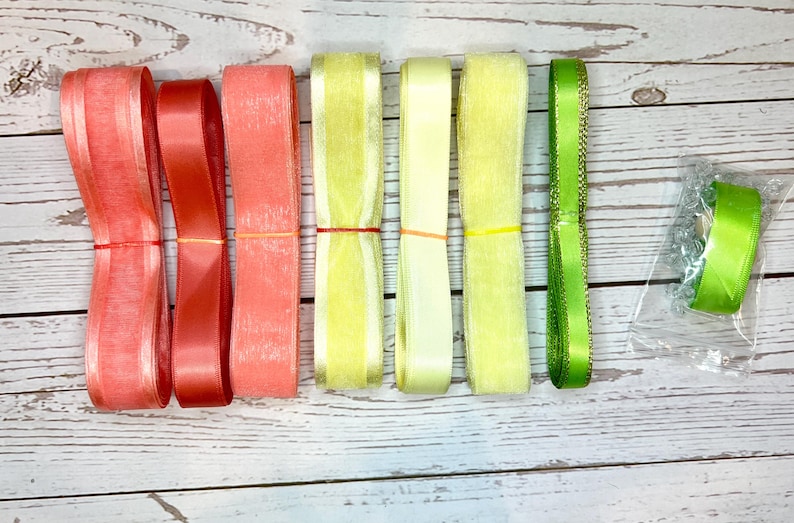 Do It Yourself Ribbons for Yellow and Orange Pastel Color Flower Ribbon ...