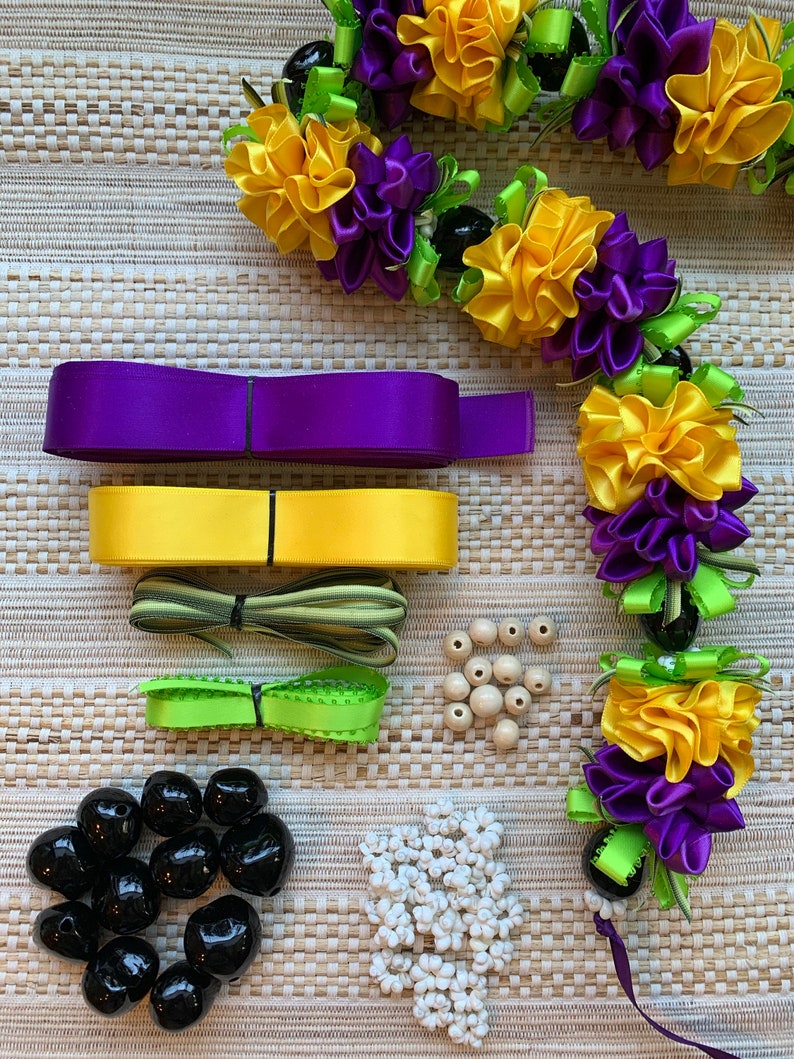 DIY Ribbons for Carnation and Flower Lei Etsy