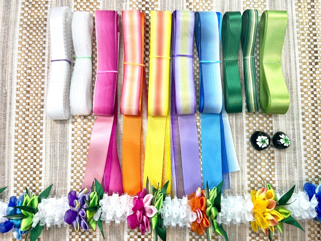 Midsummer Ribbons DIY Ribbons for Summer Blossoms Flower Ribbon Lei - Etsy