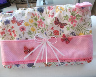 Cosmetic bag, girls stuff, flower garden Acufactum, new