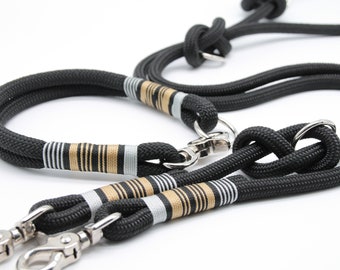 Dog leash / dog collar / rope leash / rope collar / leash / collar / black