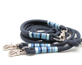Dog leash / dog collar / rope leash / rope collar / leash / collar / blue