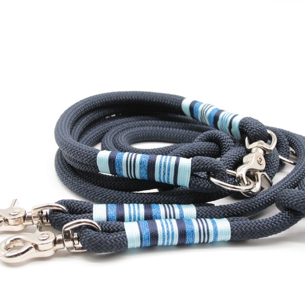 Dog leash / dog collar / rope leash / rope collar / leash / collar / blue