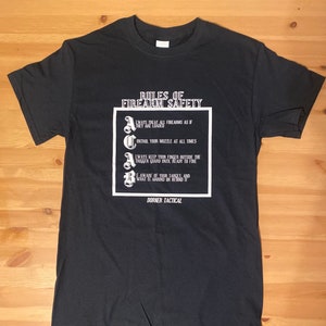 Rules of Firearm Safety shirt (Black)